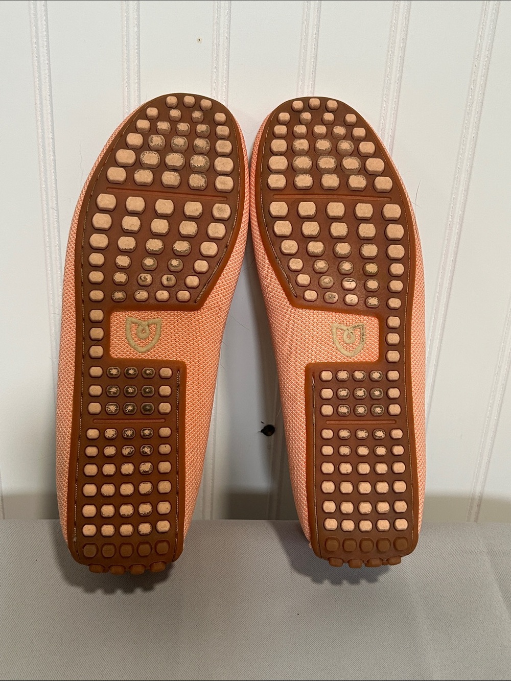 Rothy's Coral/Peach Knit “The Daily Driver” Loafers  Sz: 8 - Picture 4 of 10